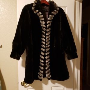Faux fur coat